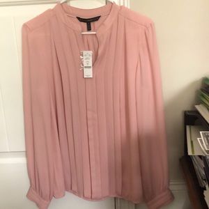 dusty rose blouse  WHBM. NWT